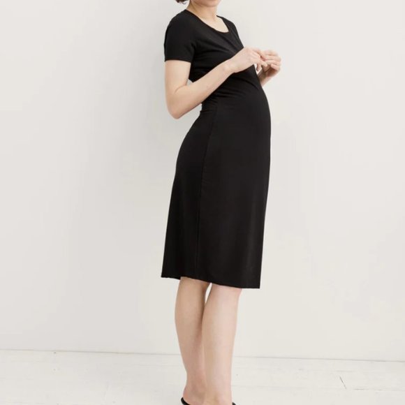 The Body Crewneck Maternity Dress by Hatch Collection - Picture 3 of 5
